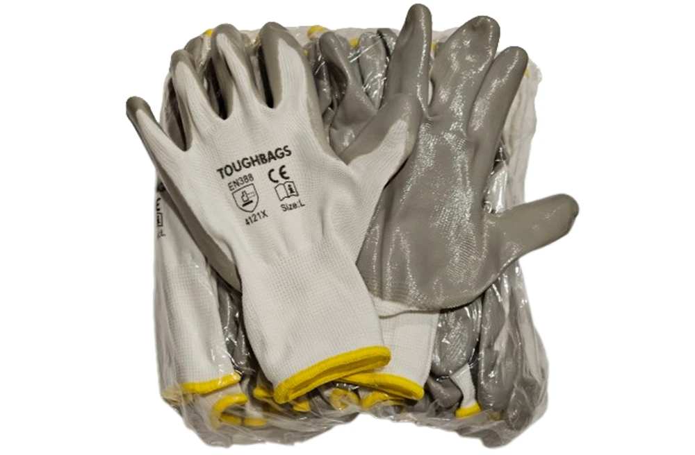 Nitrile Dipped Work Gloves - Bulk Case
