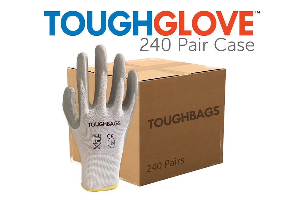 Nitrile Dipped Work Gloves - Bulk Case